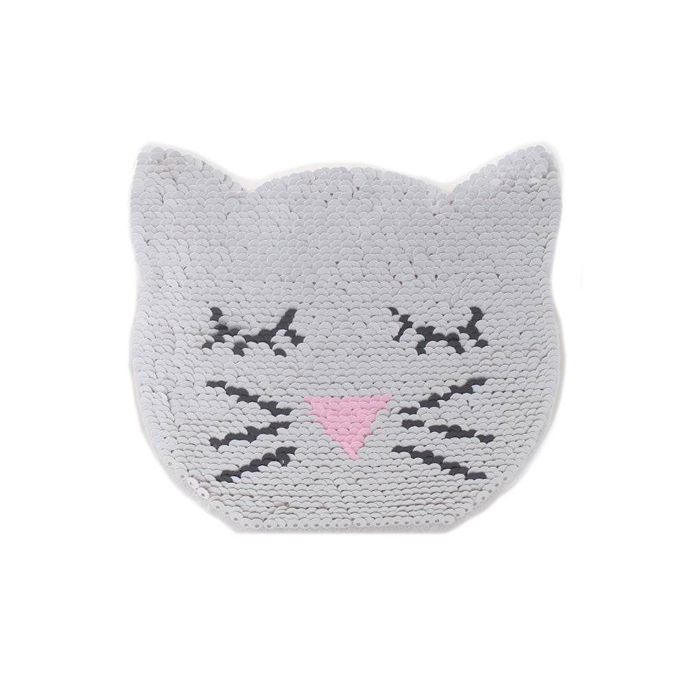 Cat Piggy Bank with Reversible Flip Sequins Coin Money Bank for Girls with Rubber Stopper