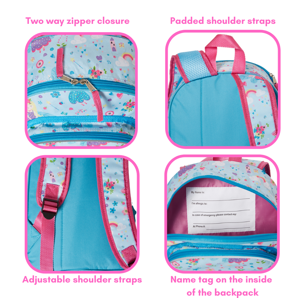 Mini fairy backpack with insulated front pocket