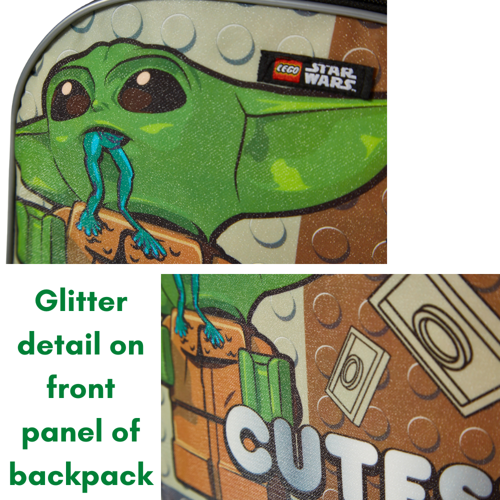 Star Wars Baby Yoda Backpack School Supplies Kids Backpack 12 Piece Set 16 inch Brown