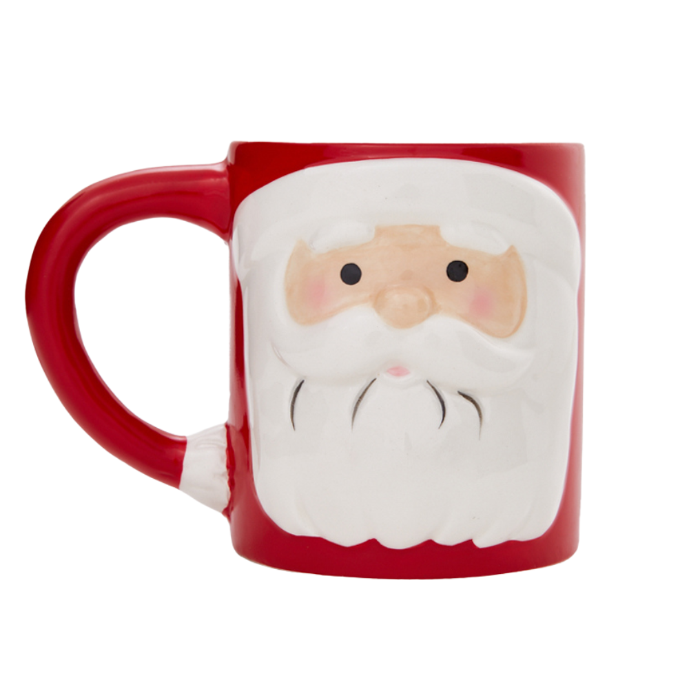 Santa Claus Mug for Kids or Adults - Large Ceramic Christmas Coffee or Hot Cocoa Mug, 15 oz.