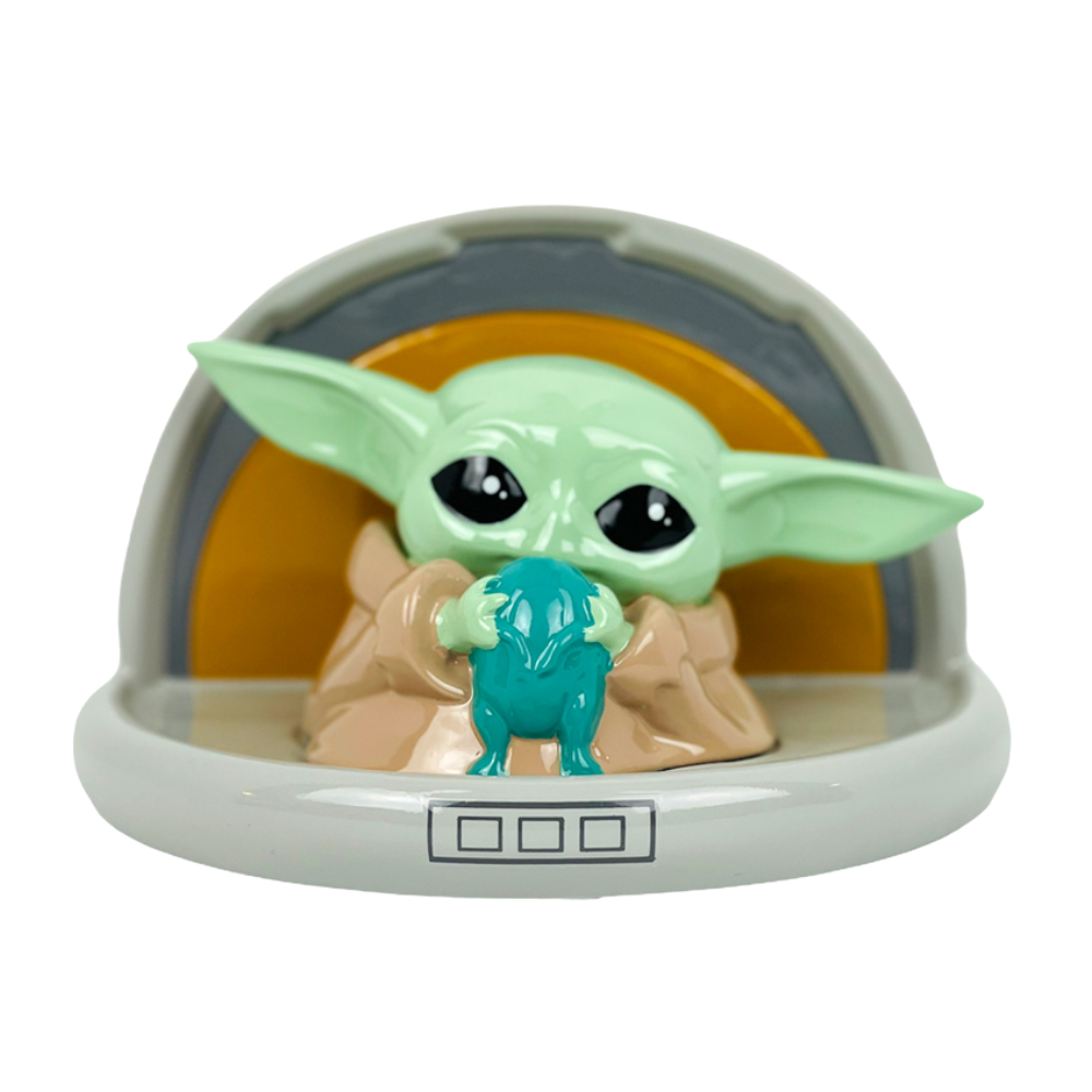 Star Wars Mandalorian Baby Yoda Piggy Bank for Boys and Girls, Large The Child Coin Bank