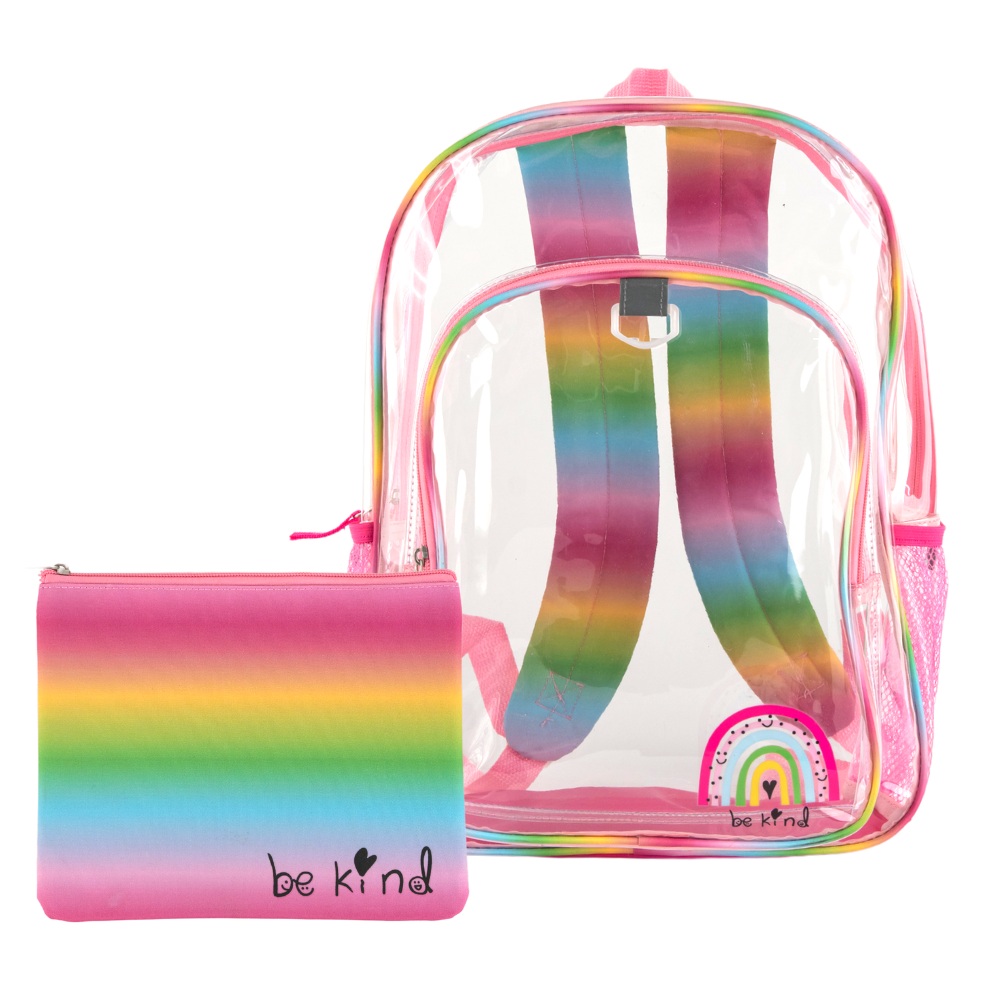 CLUB LIBBY LU Clear Be Kind Backpack with Pencil Pouch