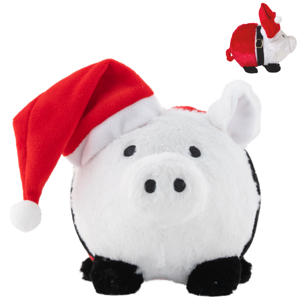 Santa Claus Christmas Plush Piggy Bank for Kids, Stuffed Animal Coin Bank