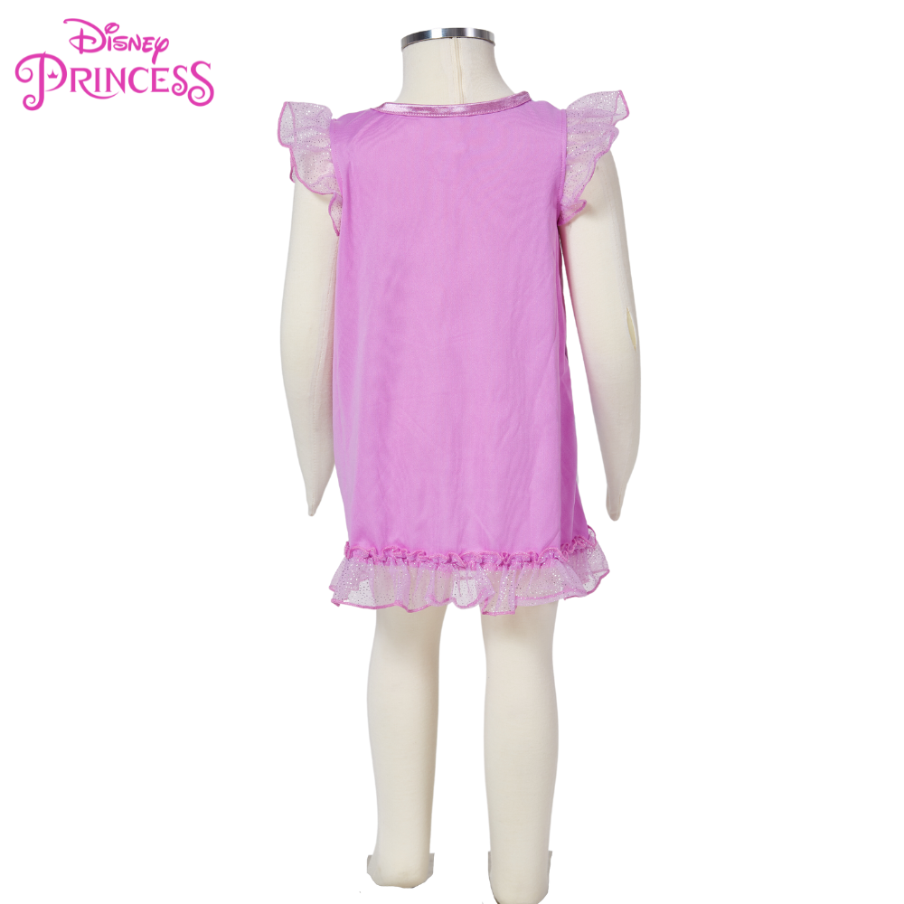 Disney Princess Nightgown for Toddler Girls: Ariel, Belle, Mulan and Tiana - 2T Multi