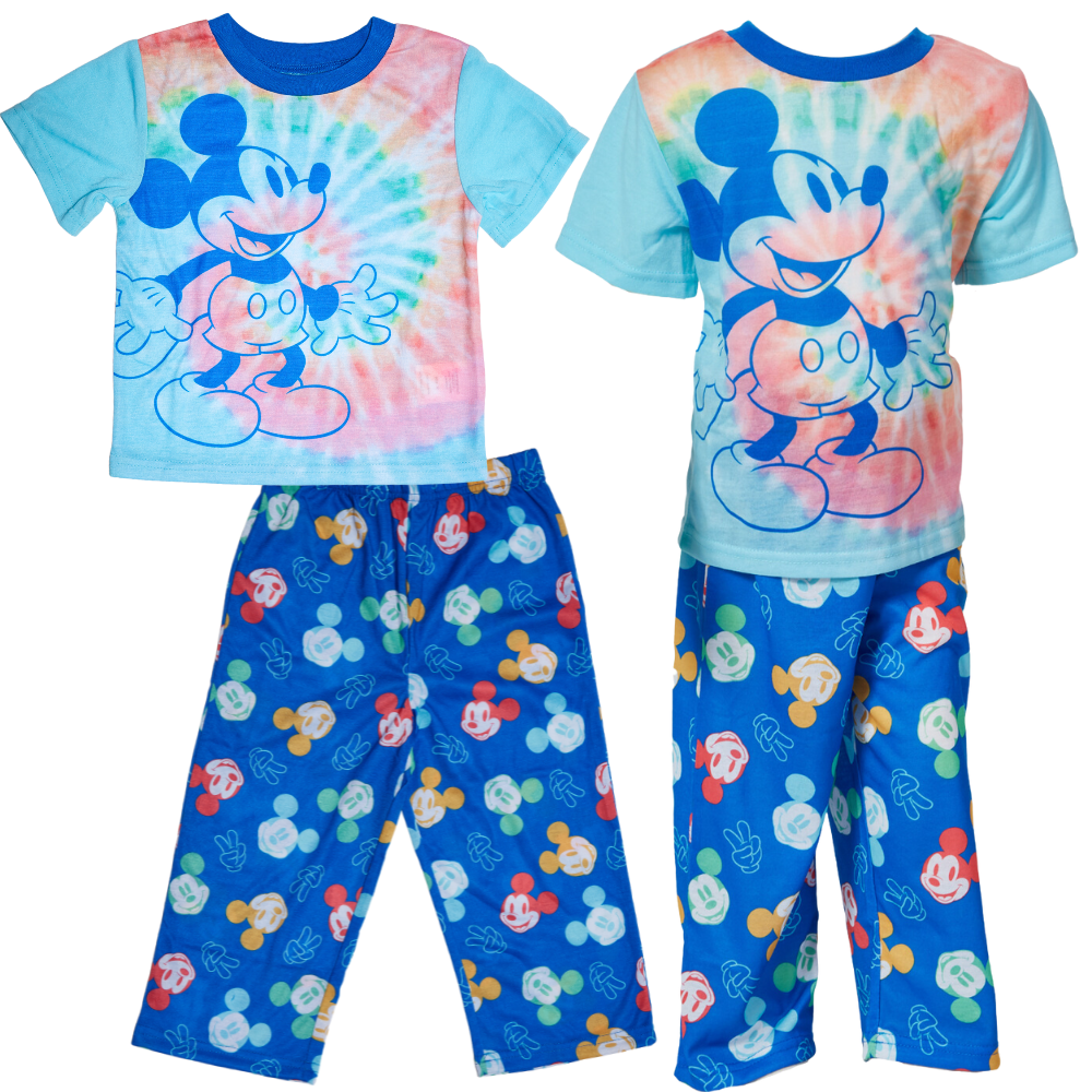 Disney Mickey Mouse Pajamas Set, 2 Piece Sleepwear for Toddlers and Little Kids, 2T