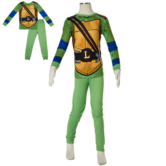 Nickelodeon Ninja Turtles Boys Pajamas Long Sleeve TMNT Kids Sleepwear 2 Piece Set Size 4