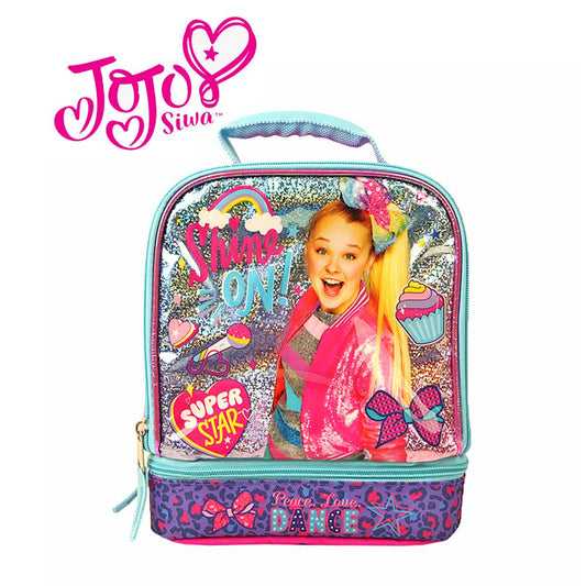 Nickelodeon JoJo Siwa Lunch Box Kit with Insulated Dual Compartment for Girls