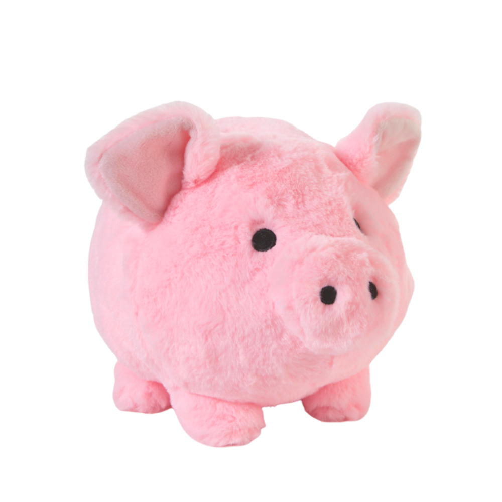 Pink Plush Piggy Bank