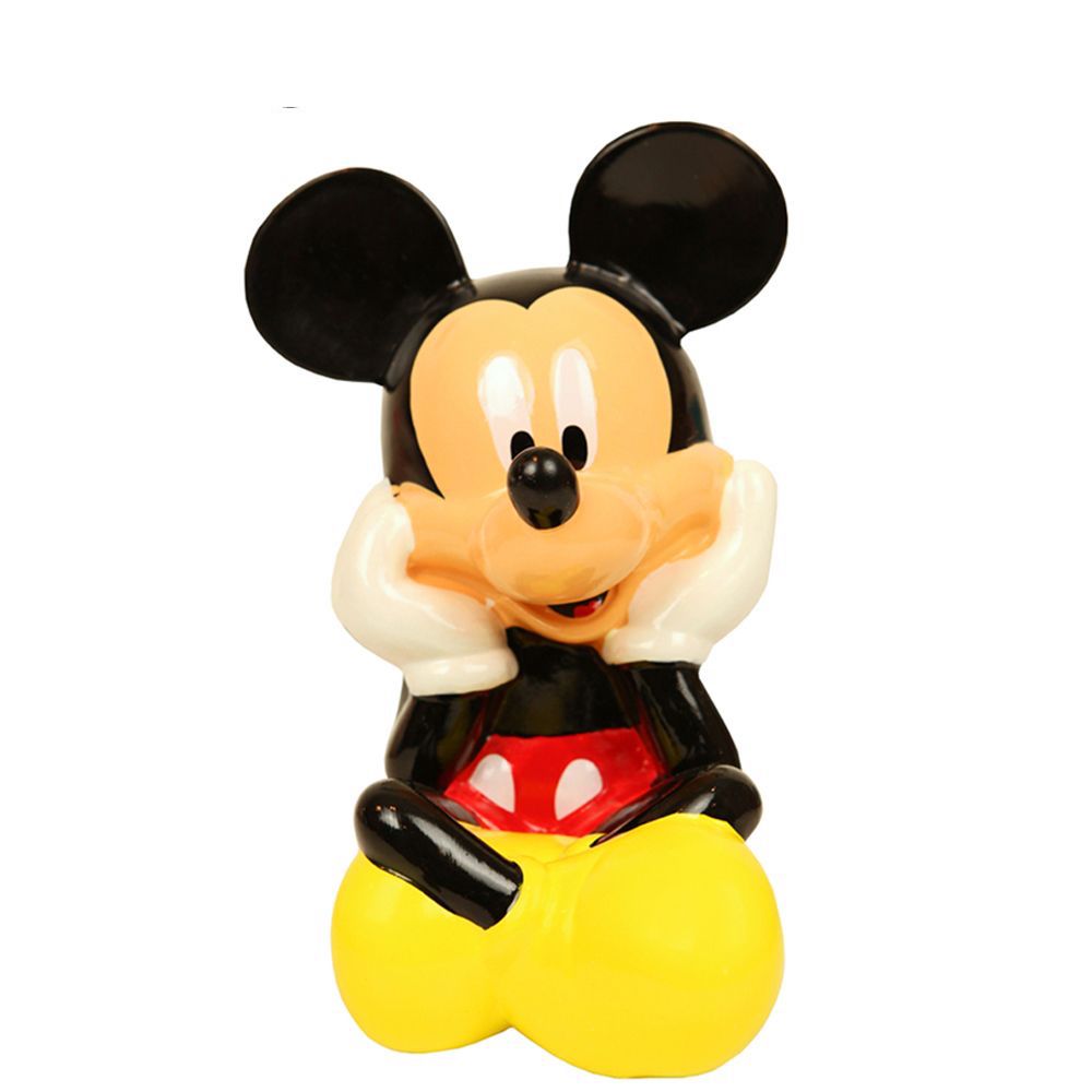 Mickey Mouse Piggy Bank – Kids Ceramic Piggy Bank with Rubber Stopper