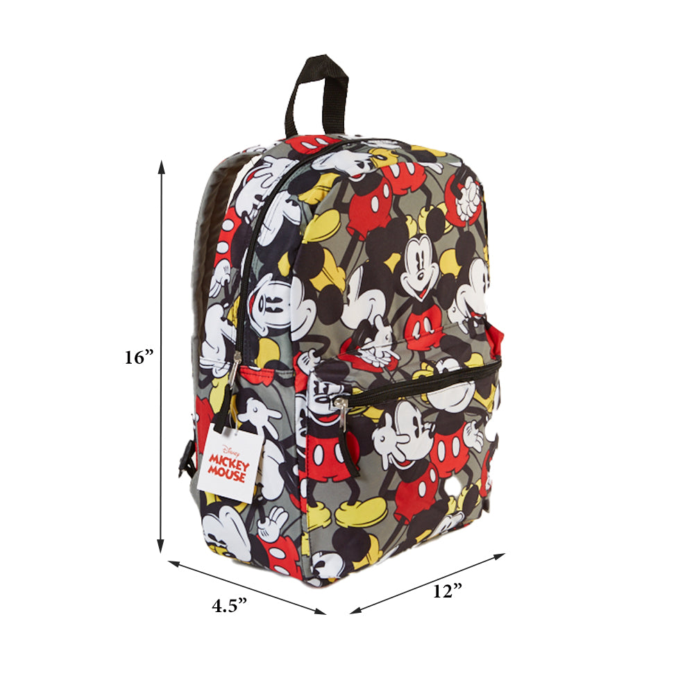Mickey Mouse 16 Inch All Over Print Backpack