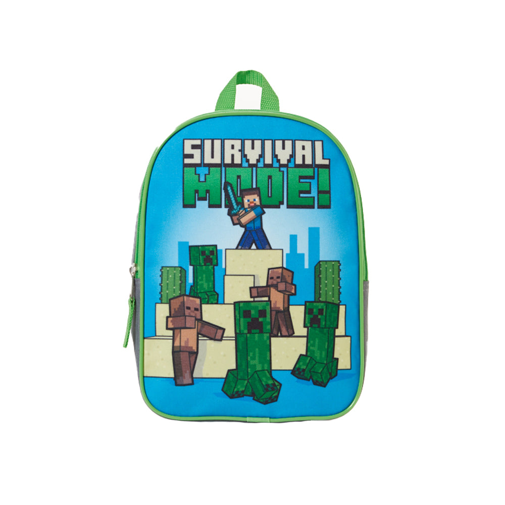 Mine Craft “Survival Mode” Mini Backpack for Kids & Toddlers, 11 inch, Boy or Girl Small Backpack