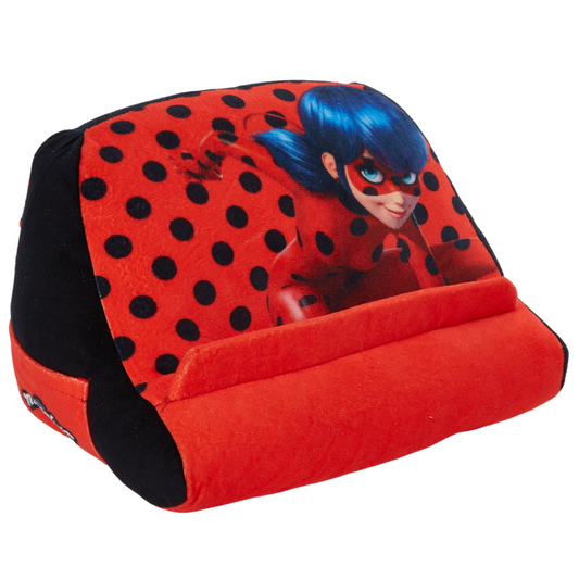 Miraculous Ladybug Kids Tablet Holder Pillow Stand for Girls, Travel and Home Tablet Stand