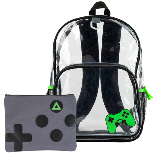 RALME Clear Gaming Backpack with Pencil Pouch